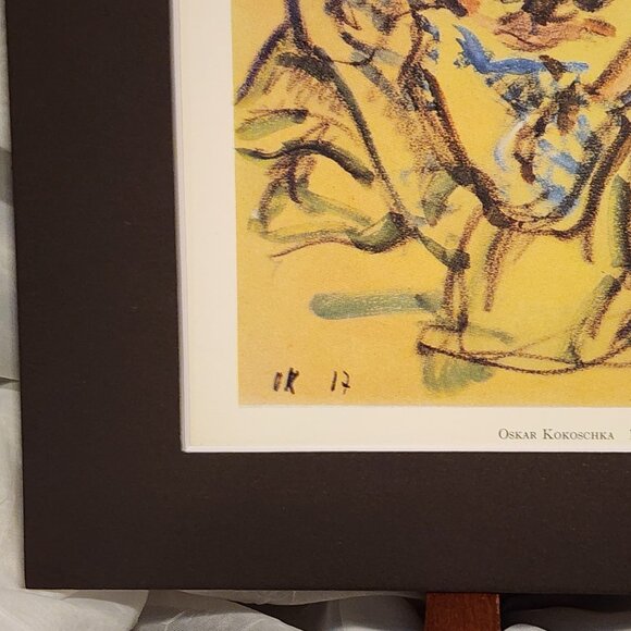 Reclining Woman - Oskar Kokuschka - Matted Print - Picture 5 of 6